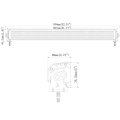 barra de luz led de duas fileiras com luz de posição